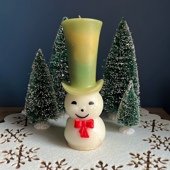 VTG | Snowman Gurley Candle - Picture 1 of 12